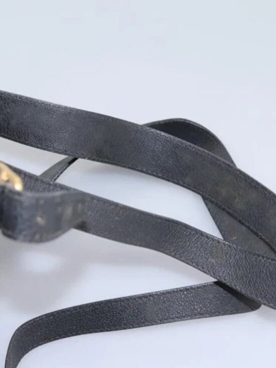 GUCCI Bamboo Backpack Suede Black Gold 003 - Picture 10 of 16